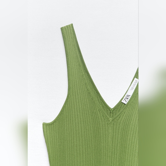 New Zara Knit Midi Dress 3471/033 - Picture 6 of 12